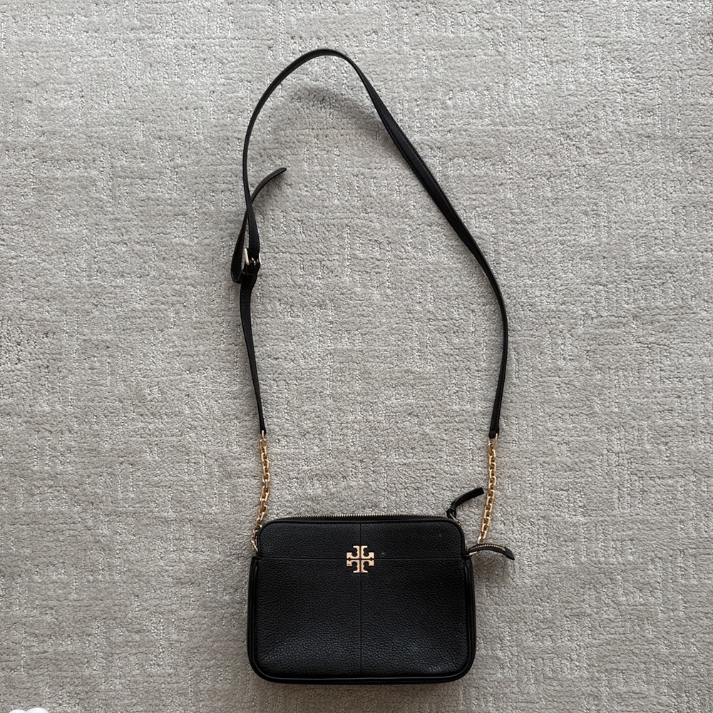 Tory Burch Black and Gold Crossbody Bag